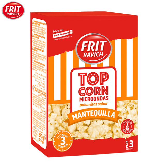 Palomitas Microondas Mantequilla Pack 3 Uds. (12Uds)