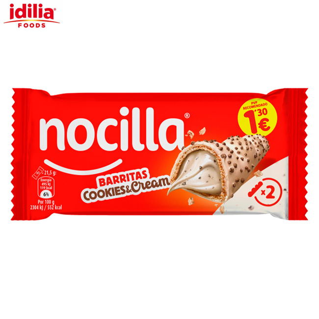 Nocilla barrita Cookies&Cream 1'30 EUR (18Uds)