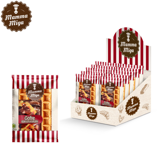 Gofre con chocolate (10Uds)