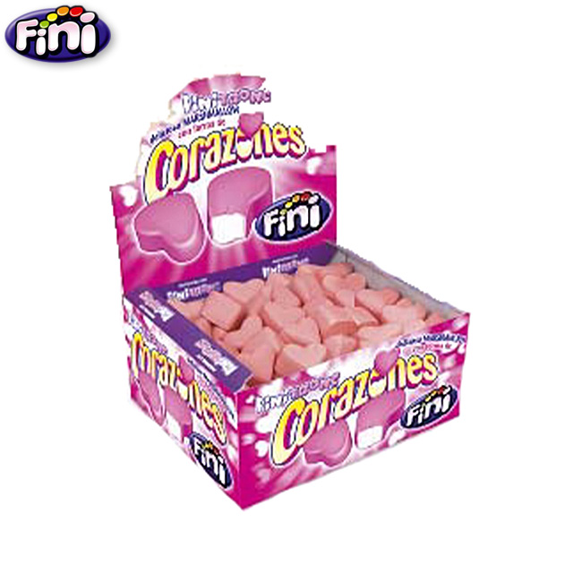 Corazones cobertura Fresa Fini (75Uds)