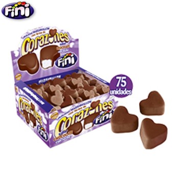 Corazones cobertura Choco Fini (75Uds)